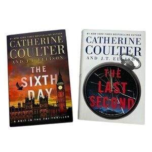 CATHERINE COULTER Books/Novels Lot/2 Hardcover Dustcover Thriller/Suspense